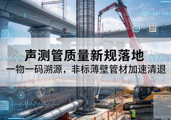 新市声测管质量新规落地，一物一码溯源，非标薄壁管材加速清退